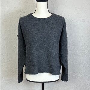 Lucky Brand Cropped Crew Neck Sweater